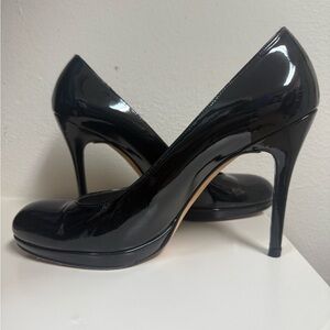 Elegant Black Patent Leather Heels